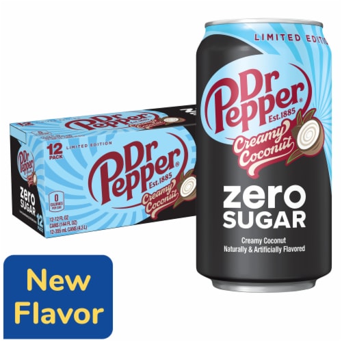 Dr Pepper Creamy Coconut Zero Sugar Soda - Essential Sip