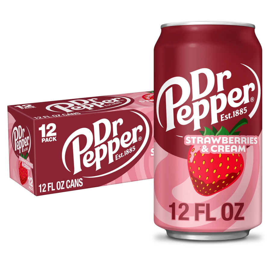 Dr Pepper Strawberries & Cream Soda - Premium Pack